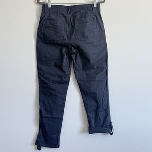 Democracy Pants Womens 8 Grey Ab Technology Cargo Utility Mid Rise Stretch